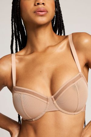 Sieve Balconette Bra in Buff